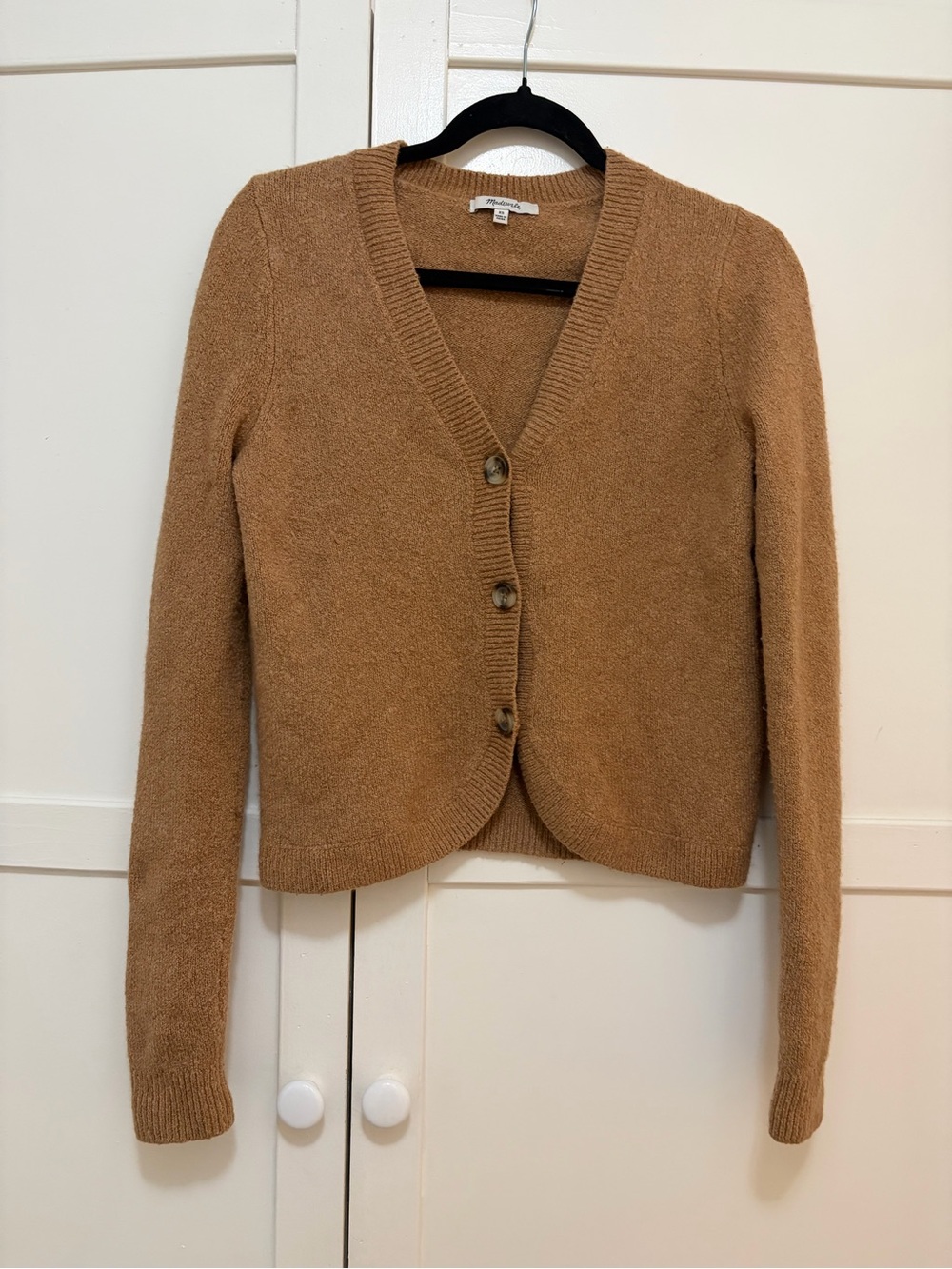 Women's Camel Haskell Cozy Cropped Cardigan